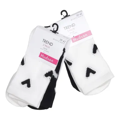 Socks (2 x 2'er Doppelpack Socken Trend Herzmotiv) from Hudson Cotton