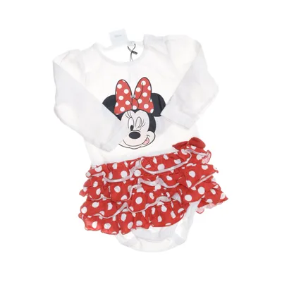 Klänning (Röd, Vit) från Disney Baby Bomull, Elastan