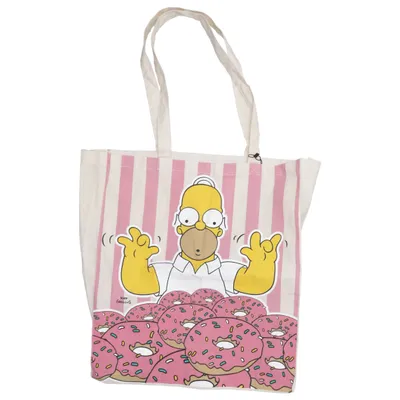 Canvas tas (Beige, Meerkleurig) van The Simpsons Katoen