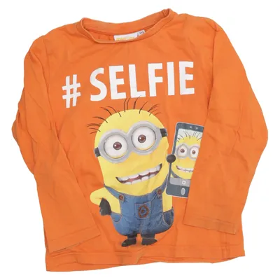 Lange mouwen shirt (Oranje, Geel, Blauw) van Minions Katoen