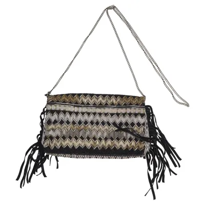 Sac pochette (Noir, Or, Multicolore) de Etam Coton, Polyester