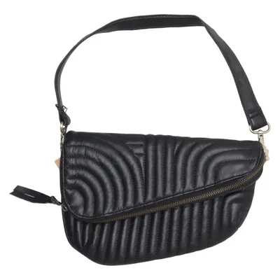 Umhängetasche (Schwarz) von Anokhi Leder, Polyester