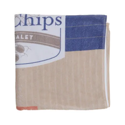 Handduk (Beige, Flerfärgad) från Vinga of Sweden Bomull, Återvunnen polyester
