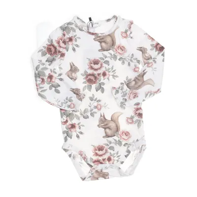 Body (Vit, Flerfärgad) från Newbie by KappAhl Bomull, Elastan