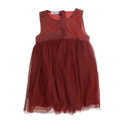 Klänning (Röd) från Name It Minimize Metallfiber, Nylon, Polyester
