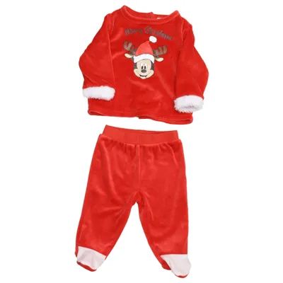 Weihnachtsbekleidung (Rot, Weiß) von Disney Baby Elasthan, Polyester