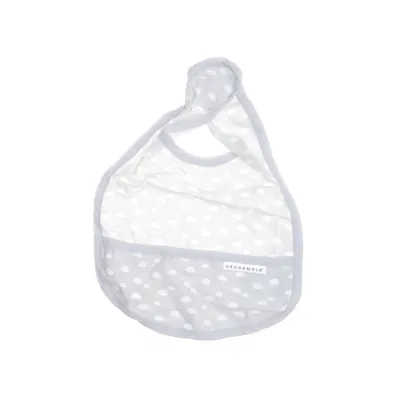 Dribble bib (Gray, White) from Geggamoja
