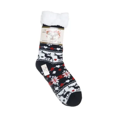 Wollen sokken (Meerkleurig, Zwart) van Homesocks