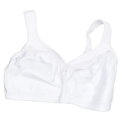 Bralette (White) from Glamorise Cotton, Elastane, Polyamide, Polyester