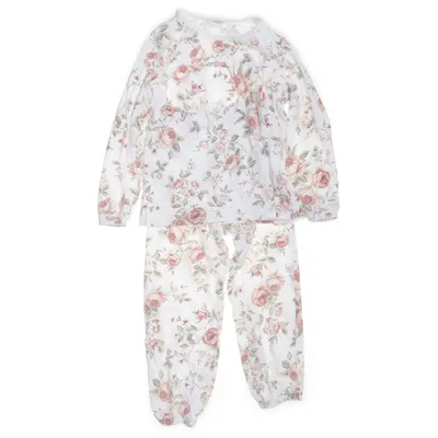 Pyjamas (Vit, Rosa, Grön) från Newbie by KappAhl Bomull