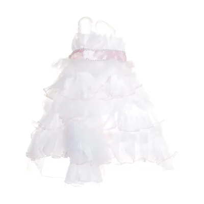 Blomsterpigekjole (Hvid, Pink)