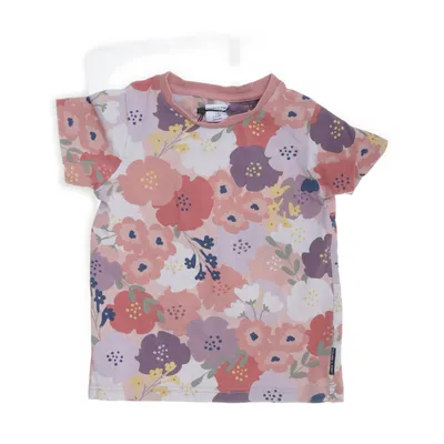 T-shirt (Rosa, Flerfärgad) från Polarn O. Pyret Elastan, Ekologisk bomull