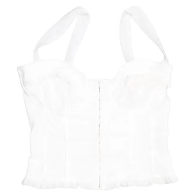 Bustier (White) from Fashion Nova Elastane, Polyamide, Polyester