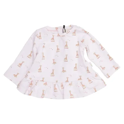 T-shirt à manches longues (Rose, Multicolore) de Sophie La Girafe Coton, Élasthane