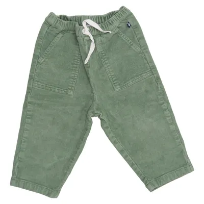 Corduroy broek (Groen) van Petit Bateau Katoen, Elastaan