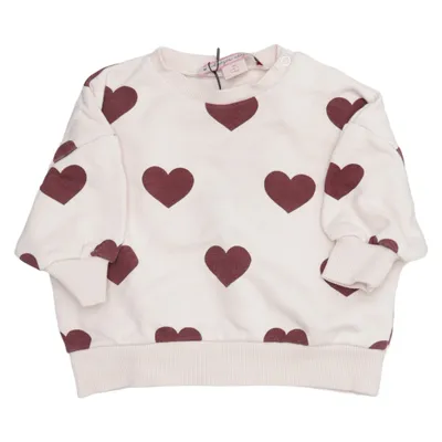 Sweatshirt (Beige, Violet) de Konges Sløjd Coton biologique, Polyester