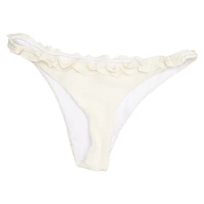 Bas de bikini (Frill Check Bikini Panty) de Nelly Élasthane, Polyamide, Polyester