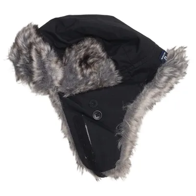 Trapper hat (Black, Gray) from Polarn O. Pyret Polyamide