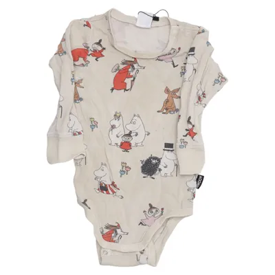 Romper (Beige, Meerkleurig) van Moomin by Lindex Katoen, Elastaan