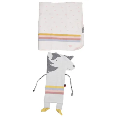 Snuttefilt (Decke in der Puppe - Einhorn) från David Fussenegger Bomull, Viskos