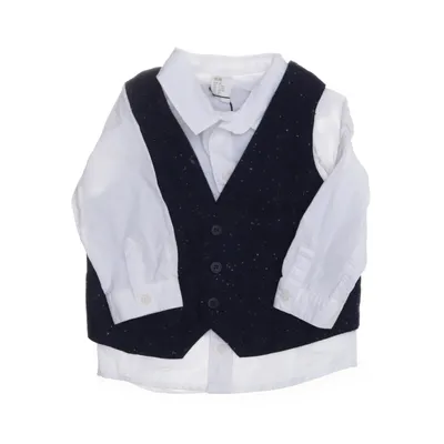 Set (Blau, Weiß) von H&M Baumwolle, Elasthan, Polyester