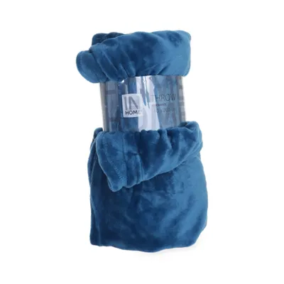 Plaid (Turquoise, Blue) from Jysk Polyester