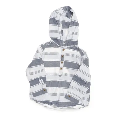 Capuchon sweater (Wit, Blauw) van Kids by Lindex Katoen