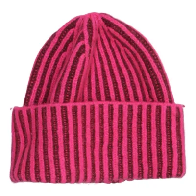 Beaniemössa (Rosa, Lila) från Zwillingsherz Kashmir