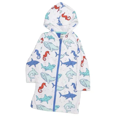 Peignoir (Blanc, Multicolore) de H&M Coton, Polyester