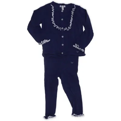 Set (Blå, Vit) från Livly Bomull