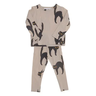 Pyjama (Beige, Meerkleurig) van Mini Rodini Organisch katoen, Elastaan