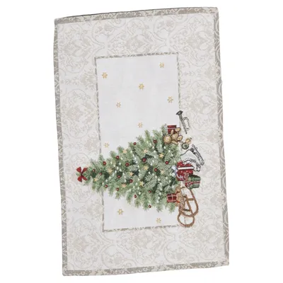 Placemat (Beige, Green, Red) from Sander Cotton, Polyester