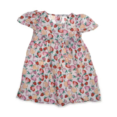 Dress (Beige, Multicolored) from H&M Cotton