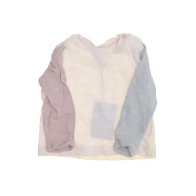 Langærmet t-shirt (Beige, Flerfarvet) fra H&M Bomuld