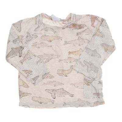 Langærmet t-shirt (Beige, Flerfarvet) fra Zara Baby Bomuld, Polyester