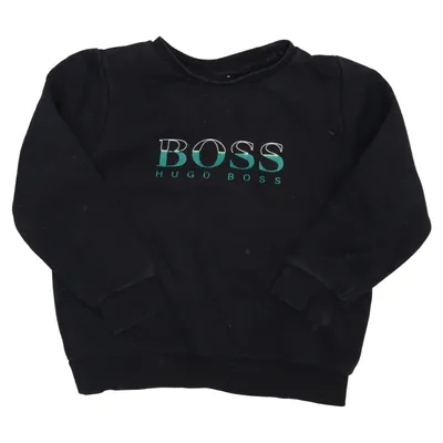 Sweatshirt (Zwart) van Hugo Boss Katoen, Elastaan, Polyester