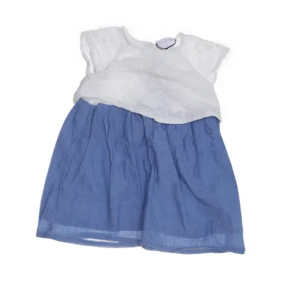 Jurk (Wit, Blauw) van Baby by Lindex Katoen