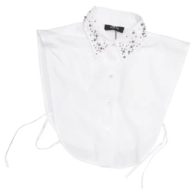 Skjortkrage (Vit) från Yorn Bomull, Polyester
