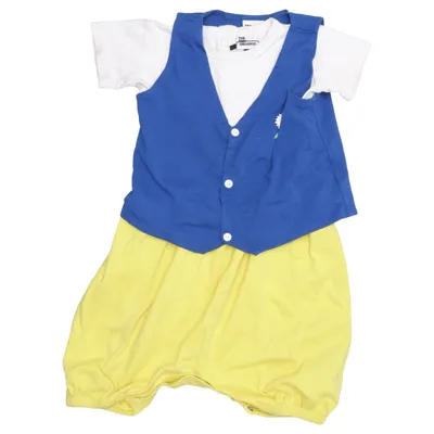 Rompers (Blue, Yellow, White) from The Tiny Universe Elastane, Organic cotton