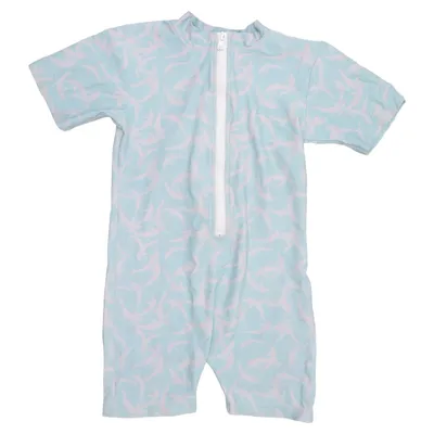 UV beschermende kleding (Blauw, Grijs) van Petit Crabe Elastaan, Polyamide