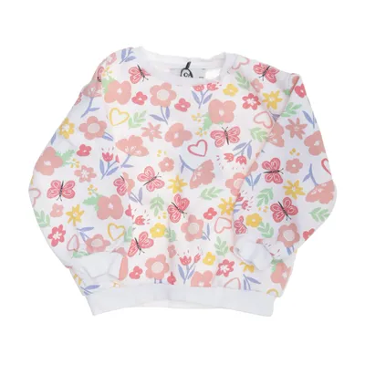 Sweatshirt (Wit, Meerkleurig) van C&A Katoen, Polyester