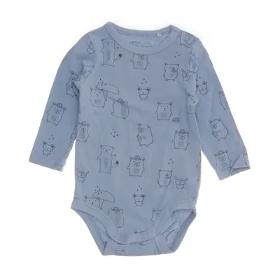 Body (Blue) from Lindex Baby Cotton, Elastane