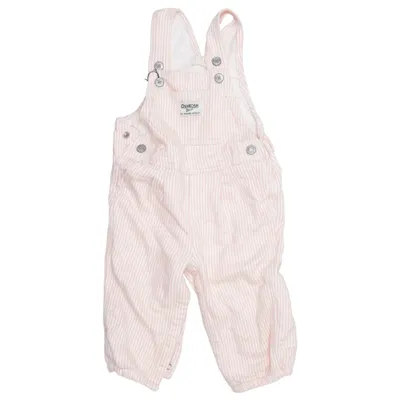 Hängselbyxor (Rosa, Vit) från OshKosh B'gosh Bomull, Elastan, Polyester