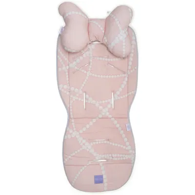 Barnvagnsdyna (Rosa, Vit)