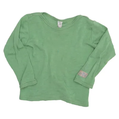 Langarmshirt (Grün) von Lilano Seide, Wolle