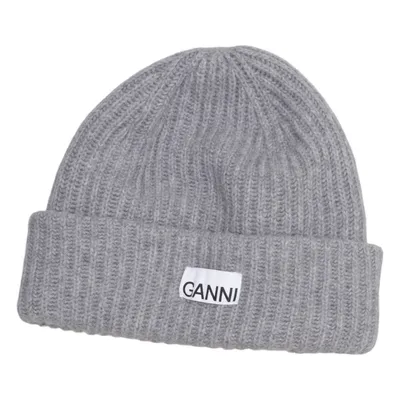 Beanie (Ribbed Beanie) from Ganni Polyamide, Wool