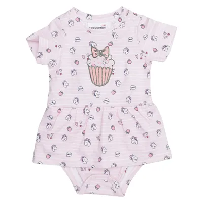 Romper (Roze, Wit, Meerkleurig) van Coccodrillo Katoen, Elastaan