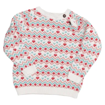 Sweater (Hvid, Flerfarvet) fra Alana Økologisk bomuld
