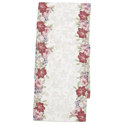 Set de table (Beige, Rouge, Multicolore) de Sander Coton, Polyester