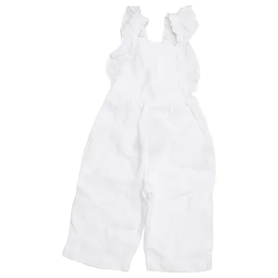 Salopette (Blanc) de Zara Coton, Lin